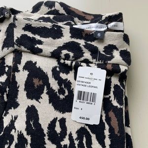 Diane Von Furstenberg leopard dress NWT size 6